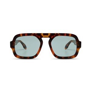 Elisa Johnson Jane Aviator Sunglasses in Brown Tortoise